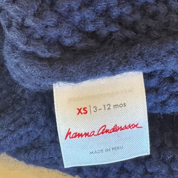 Hanna Andersson navy knit hat size xs 3-12 months - Picture 2 of 2